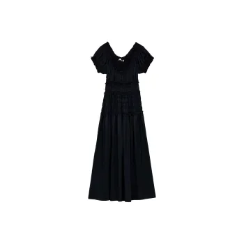 DOEN LEANNE DRESS Short-Sleeved Dresses Women's Marine Blue