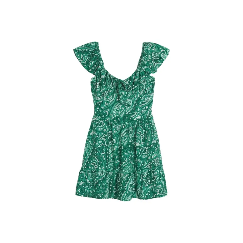 Hollister Short-Sleeved Dresses Women's Green-0