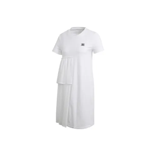 Adidas Originals Short Sleeved Dresses Women's White