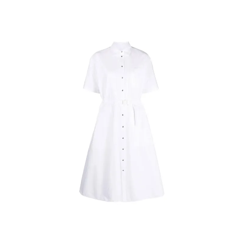 Moncler Short-Sleeved Dresses Women's White-0