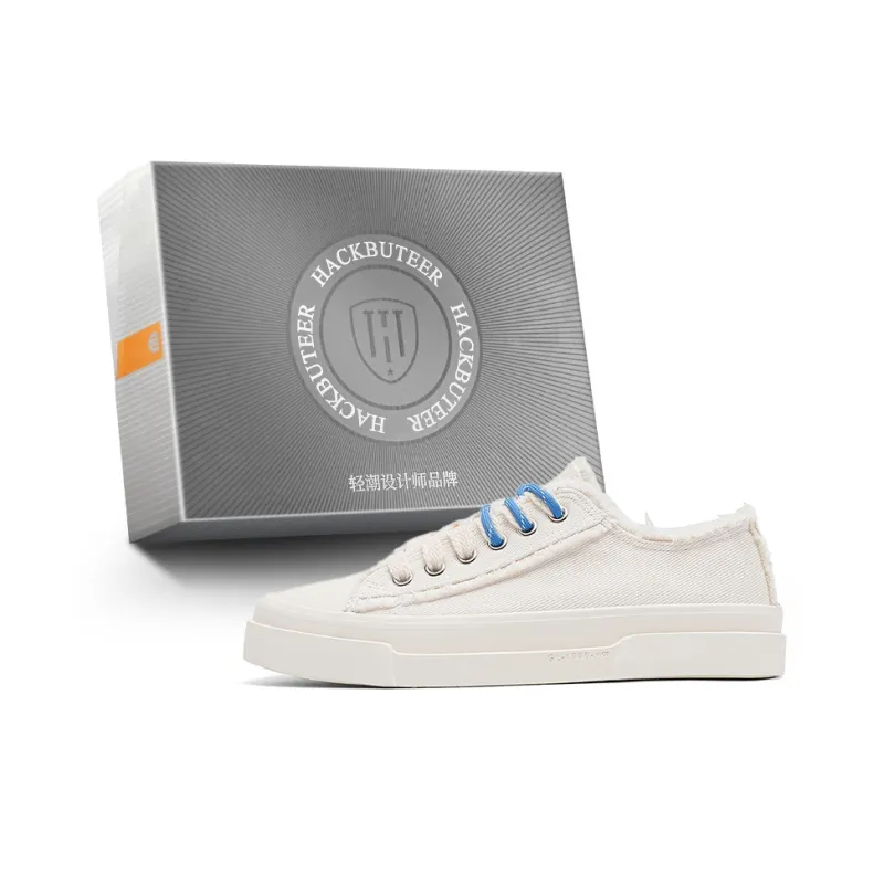 HACKBUTEER Low Top Canvas Shoes Men's Box Included-8