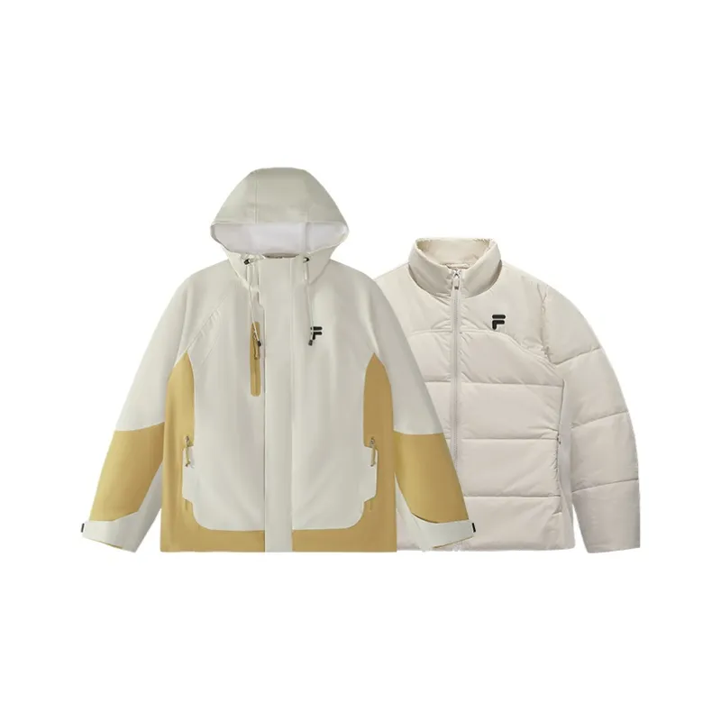 FILA FUSION Puffer Jacket Women's Ochre Yellow-0