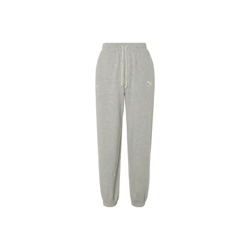 PUMA Knitted Sports Pants Women's Gray