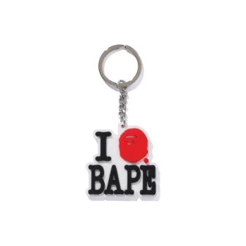 A BATHING APE I Love Keychain