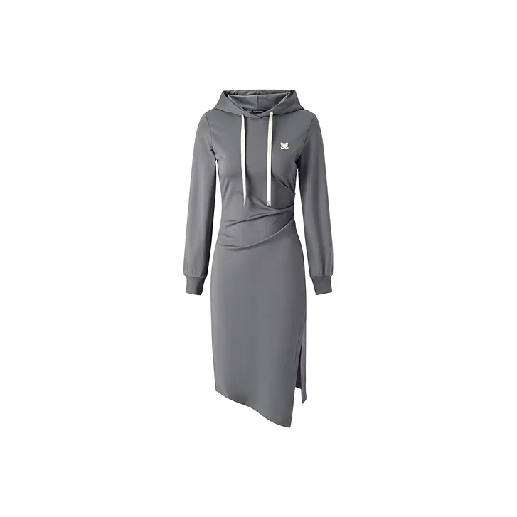 PEACEBIRD Long Sleeved Dresses Women's Gray-0