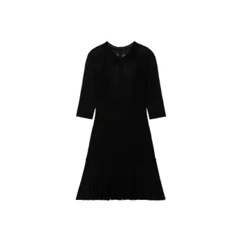 Givenchy V-Neck Sheer Mini Dress