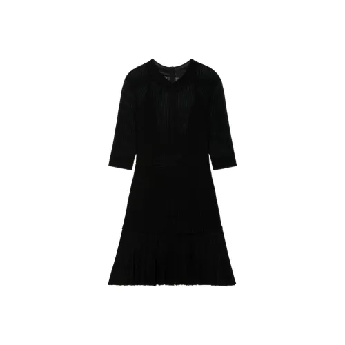 Givenchy V-Neck Sheer Mini Dress