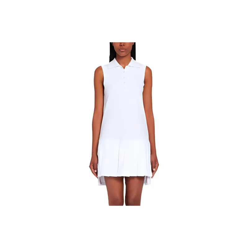 THOM BROWNE Sleeveless Dresses Women's White-0