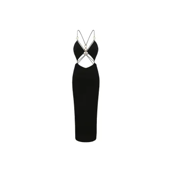 NANA JACQUELINE Slip Dress Women's Black