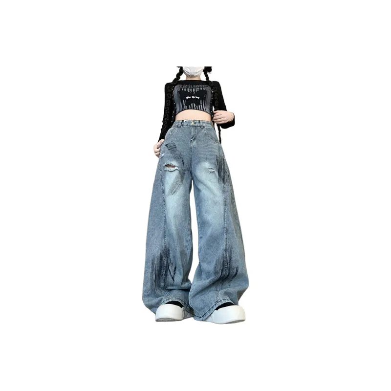 Oudifu Jeans Women's Blue-0