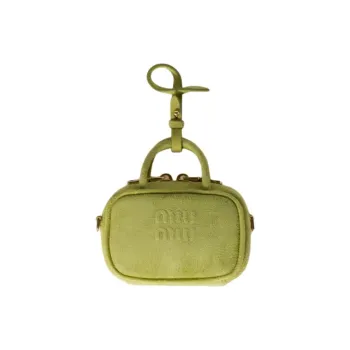 MIU MIU Beau Sheepskin Boston Bag, Shoulder Bag, Handbag Mini Women's Olive