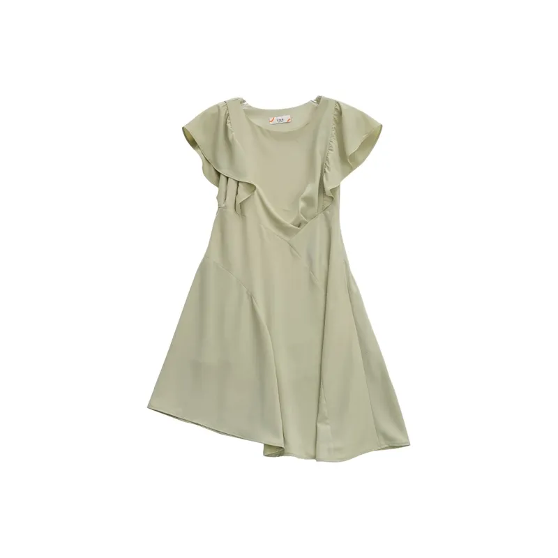 ERAL Short Sleeved Dresses Women's Cloud White-4