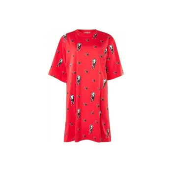 McQ Alexander McQueen Short Sleeved Dresses Women's Red