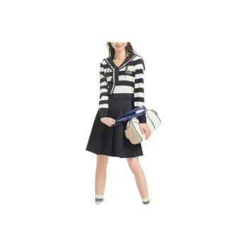 ZIHAN Long Sleeved Dress Women's Black Navy Blue