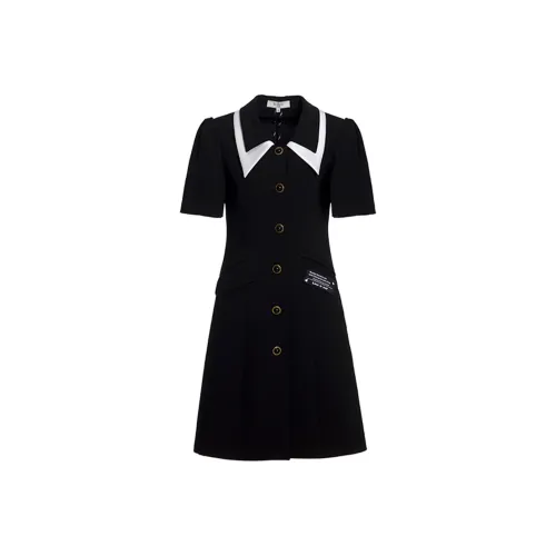BESIONIA SS22 Short Sleeved Dresses Women's Black