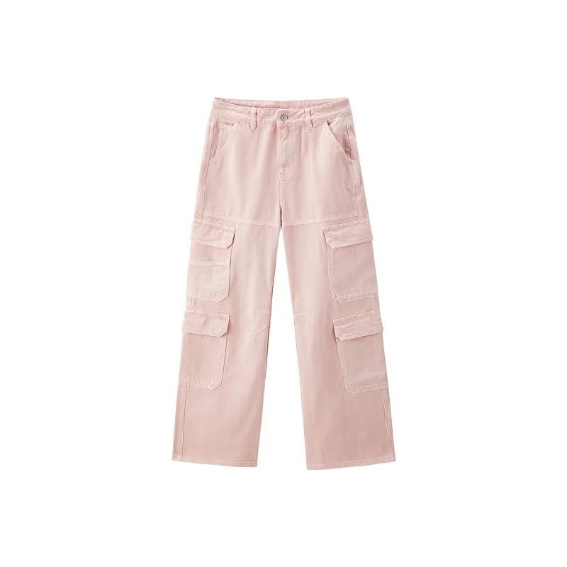 LEDIN Jeans Women's Pink Yarn Purple-0