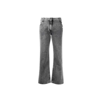 OFF WHITE Cropped Flared Jeans