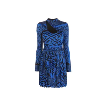 VERSACE Greca print Long sleeve Dress