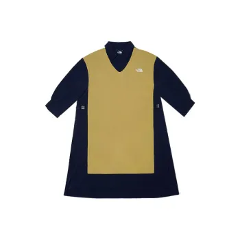 THE NORTH FACE City Outdoor Collection FW22 Avant Garde Collection Short Sleeved Dress Women's Khaki