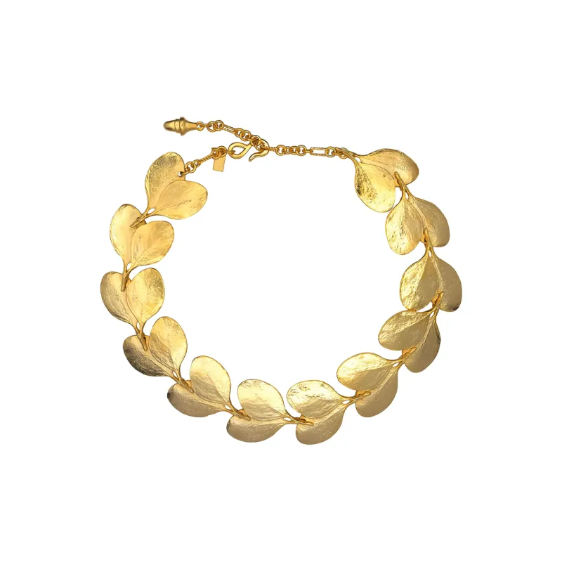 Kenneth Jay Lane Leaves charm Necklace-1
