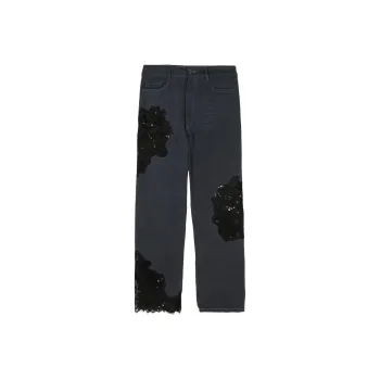 Collina Strade Mikaela Sequin Lace detail Jeans