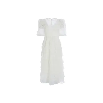 Marie Elie Short-Sleeved Dresses Women's White