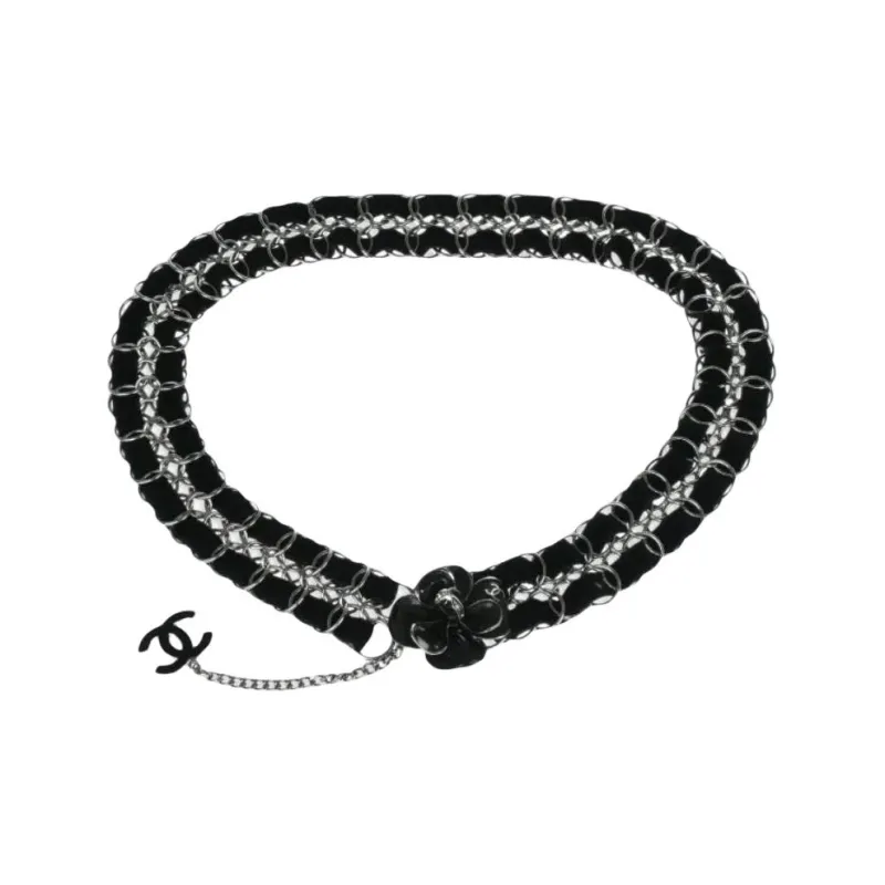 CHANEL 2006 Camellia Chain Belt-0