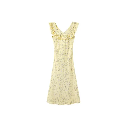 Incolore Short Sleeved Dress Women's Yellow
