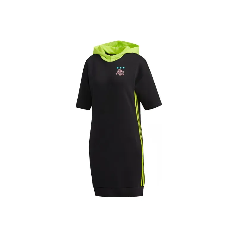 Adidas Neo Short Sleeved Dresses Women's Black-0