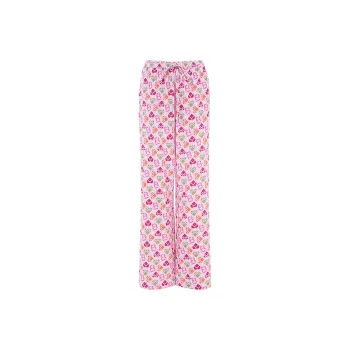 BESIONIA SS25 Casual Pants Women's Pink Floral