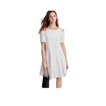 ELLE Short Sleeved Dresses Women's White