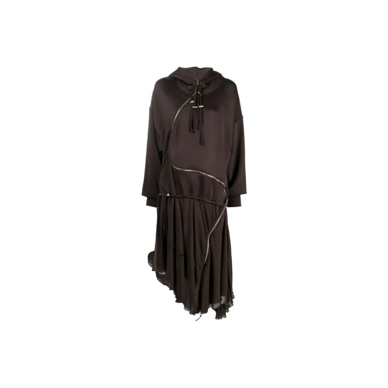 DIESEL Long-Sleeved Dresses Women's Brown-0