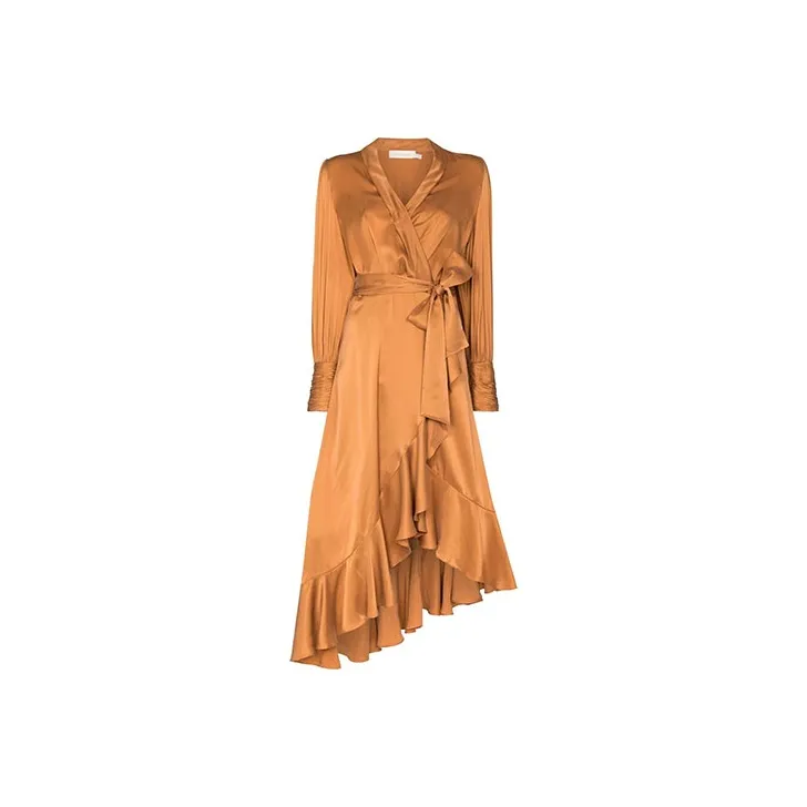 Zimmermann Long-Sleeved Dresses Women's Orange-0