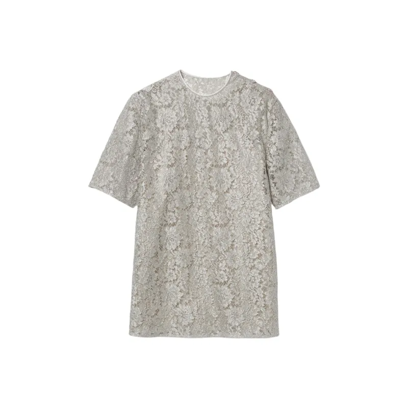 GUCCI Short Sleeved Dresses Women's Bright White-0