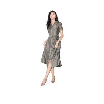 SMEN SS24 Short Sleeved Dresses Women's Gray