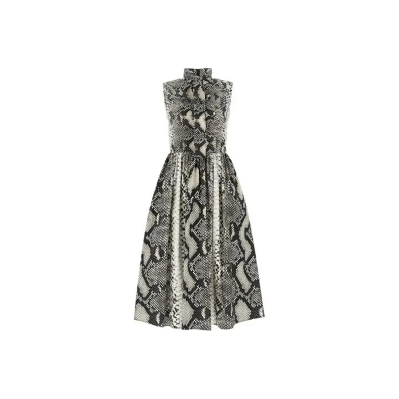 PRADA Sleeveless Dress Women's Brown-0