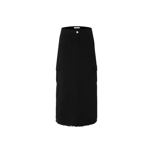 MacyMccoy Denim Long Skirts Women's Black