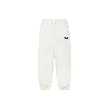 FILA Knitted Sweatpants Women's Milk Salt White
