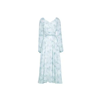 MeetMetro Long Sleeved Dresses Women's Print