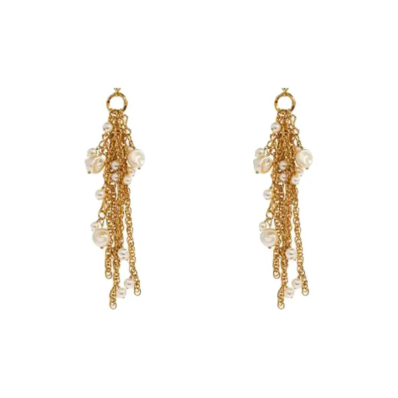 Chloé The Chloé Shells Long Clip On Earrings-1