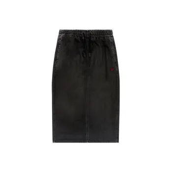 DIESEL Denim Long Skirts Women's Black