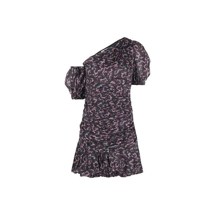 Marant ÉTOILE Lecia Asymmetric Mini Dress-0