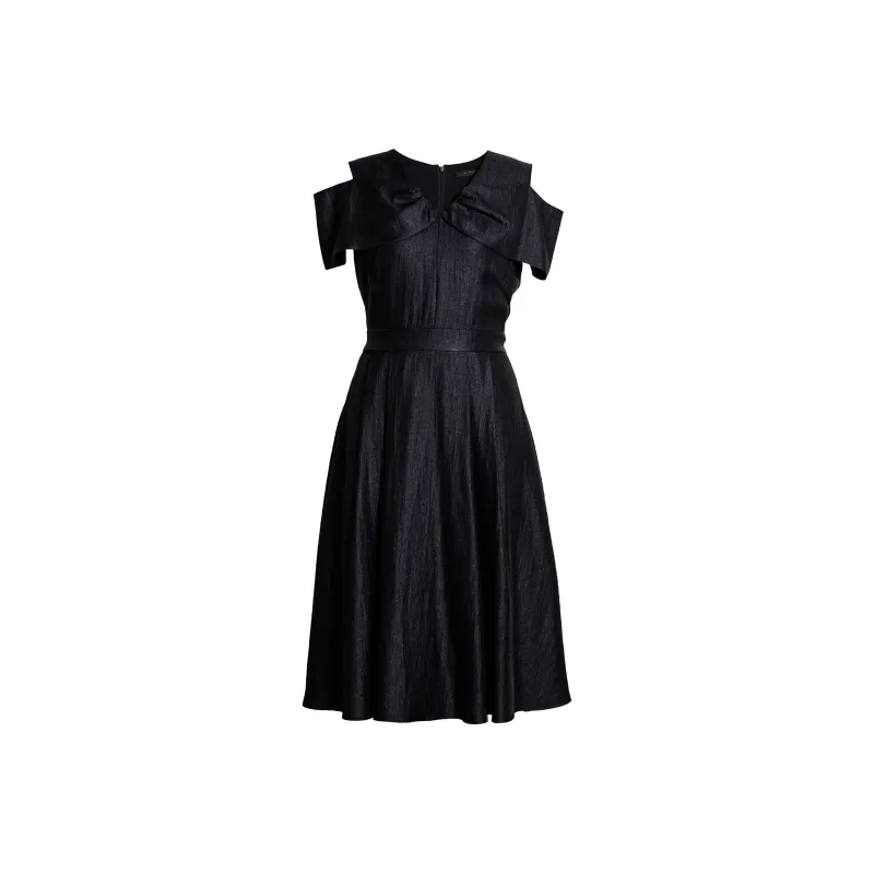 ROEYSHOUSE Short Sleeved Dress Women's Black-0