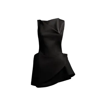 H&M Wool Mini Dress Black