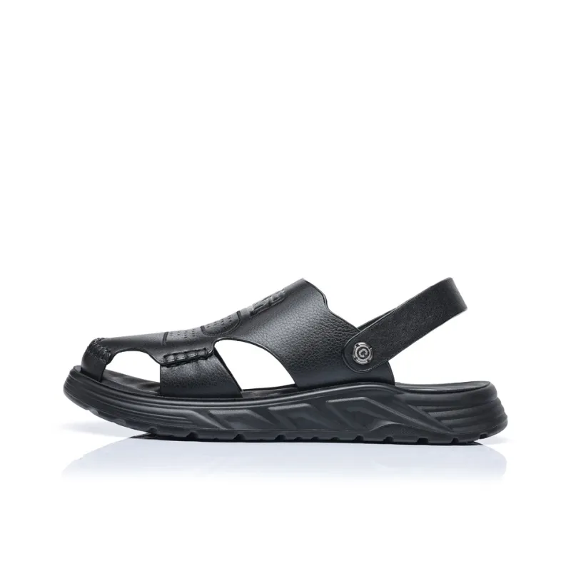KACHILANG Beach Sandals Men Black-0