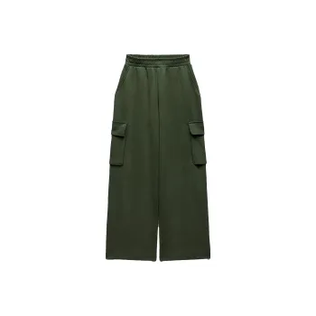 ZARA Cargo Pants Women's Dark Green