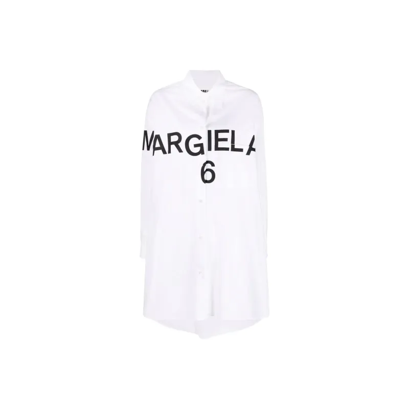 MM6 Maison Margiela Long-Sleeved Dresses Women's White-0