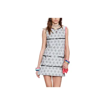 CHANEL FW22 Sleeveless Dress Women's Gray