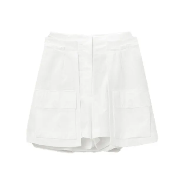 OVV Breeze Series Casual Shorts Women's Raw White Solid Color 07-0