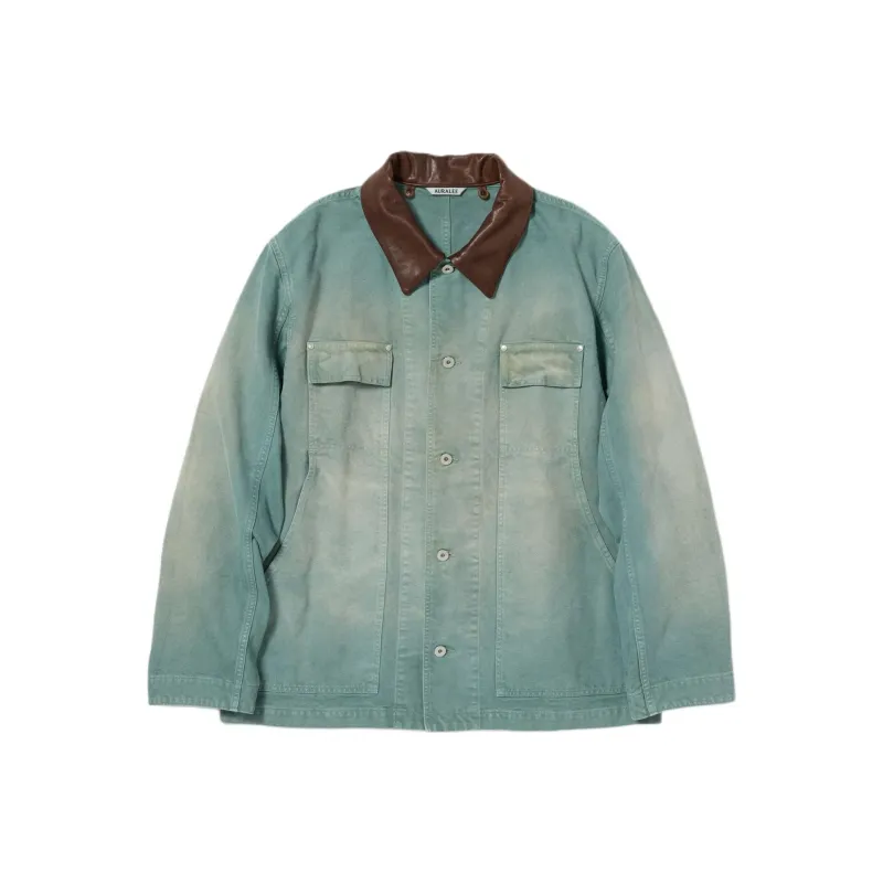 Auralee Contrasting collar Jacket-0